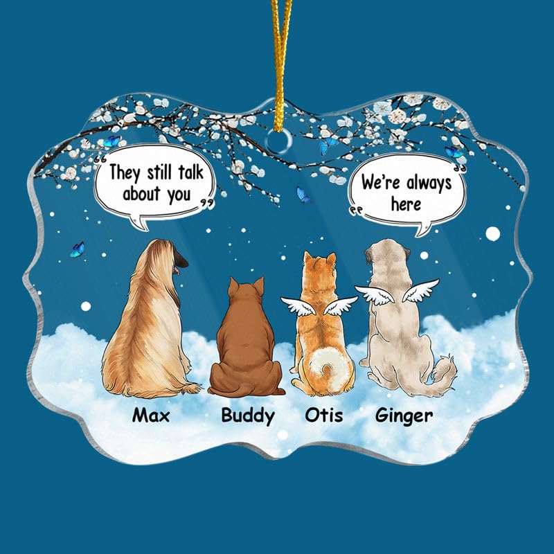 Custom Dog Memorial Ornament for Pet Lovers