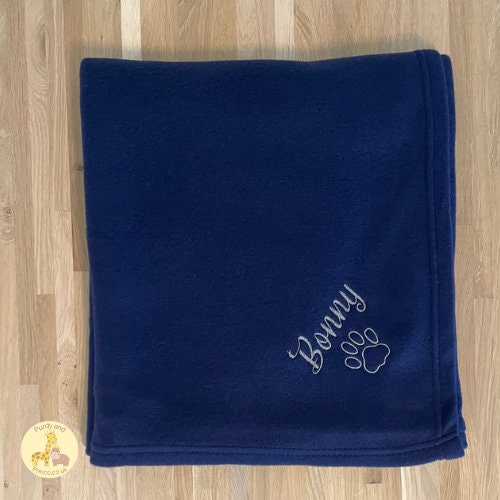 Customized Embroidered Dog Blanket - Luxury Fleece Blanket