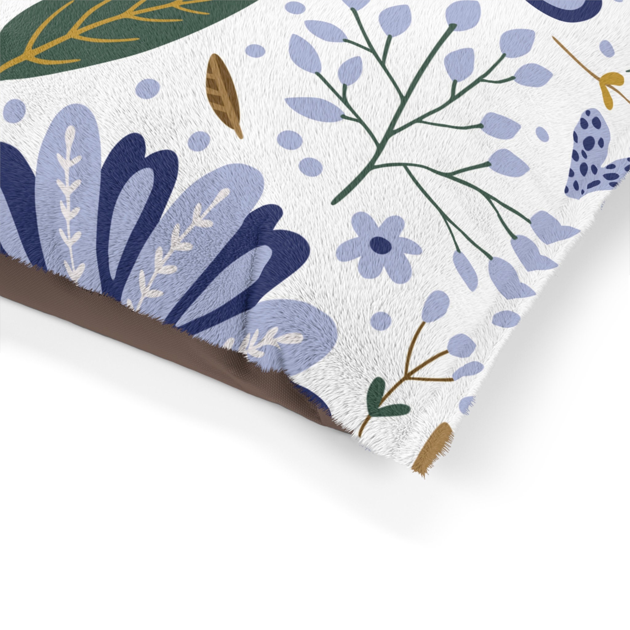 Custom Floral Print Pet Bed