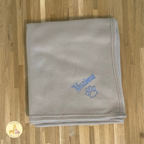 Customized Embroidered Dog Blanket - Luxury Fleece Blanket