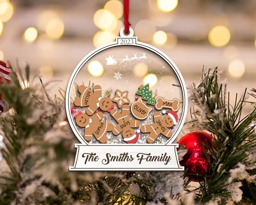 2023 Personalized Snow Globe Family Christmas Ornaments Pack