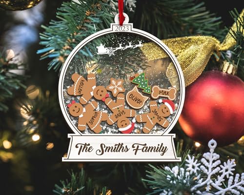 2023 Personalized Snow Globe Family Christmas Ornaments Pack