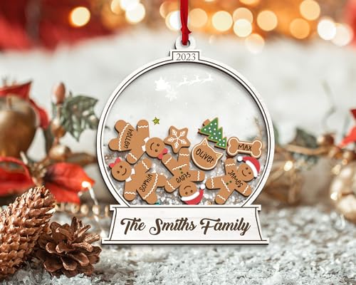 2023 Personalized Snow Globe Family Christmas Ornaments Pack