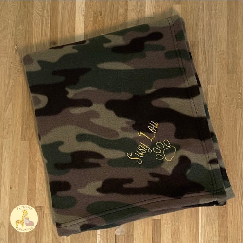 Customized Embroidered Dog Blanket - Luxury Fleece Blanket