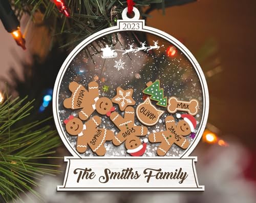 2023 Personalized Snow Globe Family Christmas Ornaments Pack