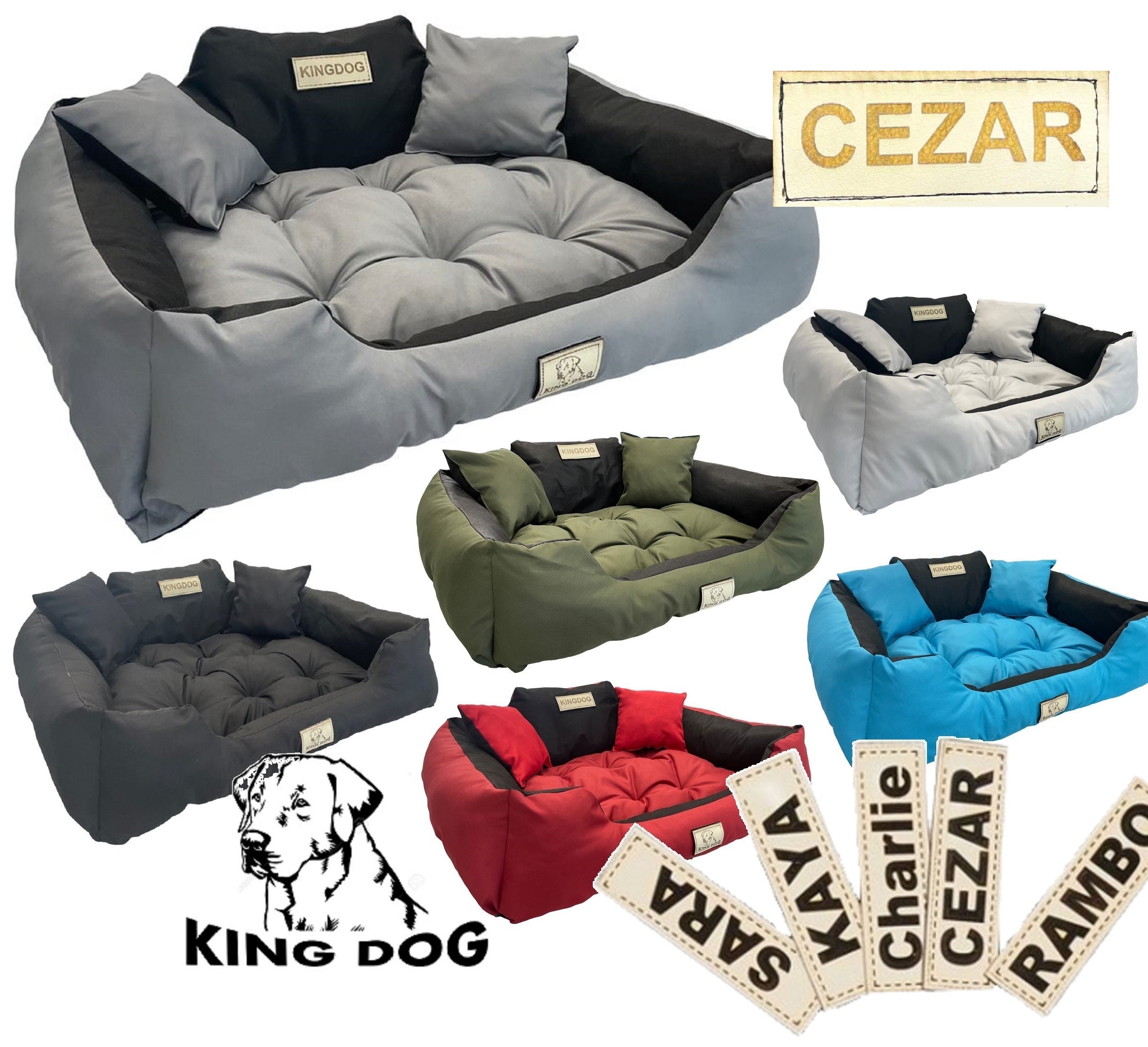 Personalized Waterproof Dog Bed - Custom Sizes & Colors