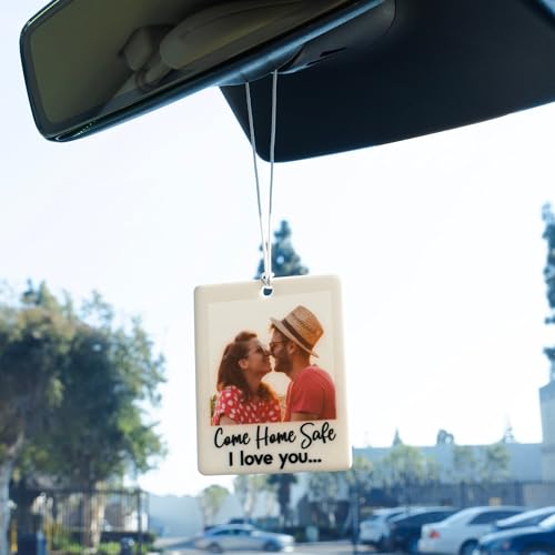 Personalized Car Mirror Hanging Pet Photo Pendant