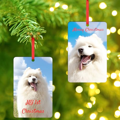 2023 Pet's First Christmas Photo Ornament Customized