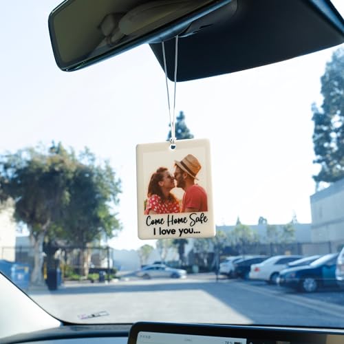 Personalized Car Mirror Hanging Pet Photo Pendant