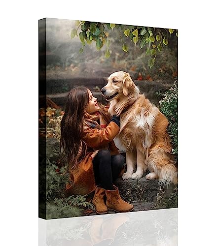 Custom Canvas Prints with Your Photo 8x10 Personalized Canvas Wall Art, Print Your Pictures Photos on Canvas Gifts for Home Decoration