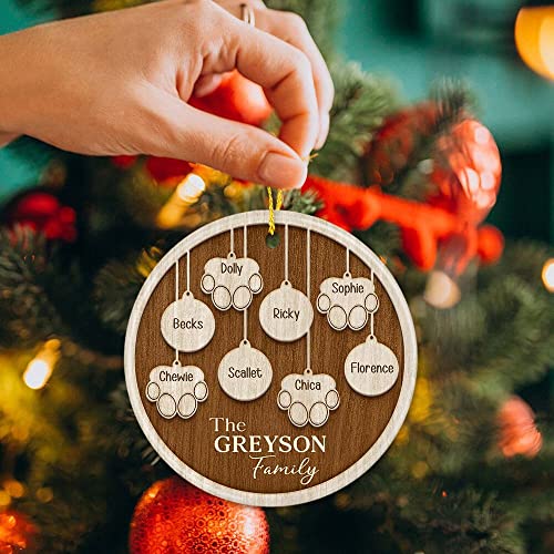 Personalized Family and Pet Christmas Ornaments 2023