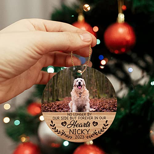 Personalized Dog Christmas Photo Ornament - Pet Memorial Ornament