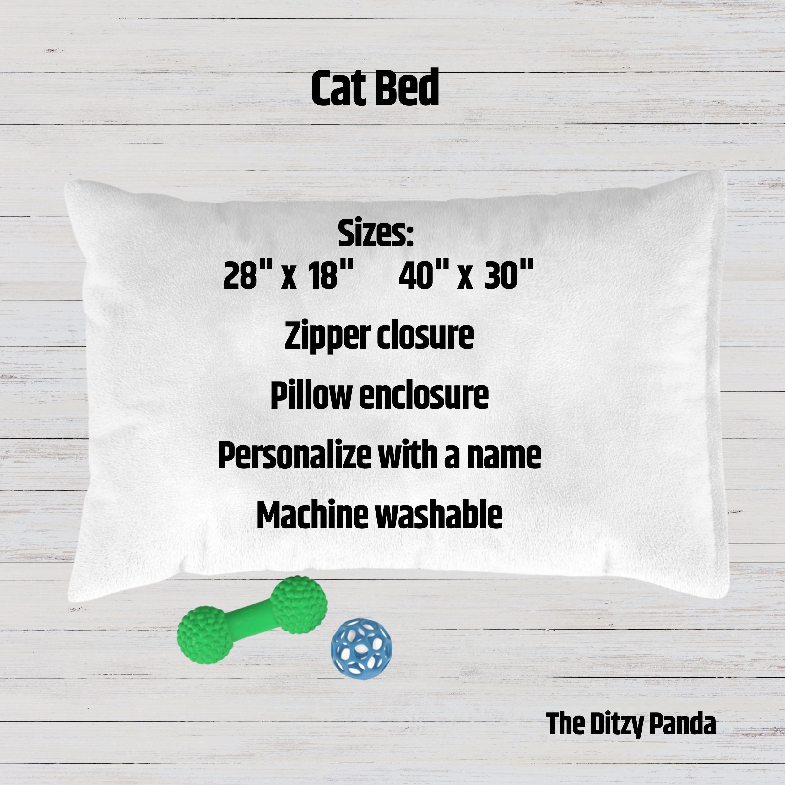 Custom Cat Pillow Bed for Cat Lovers Gift