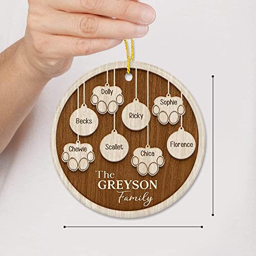 Personalized Family and Pet Christmas Ornaments 2023
