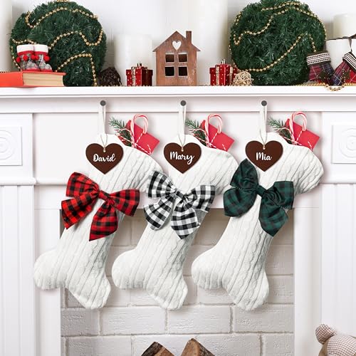 Custom Pet Christmas Stockings with Personalized Name Tag