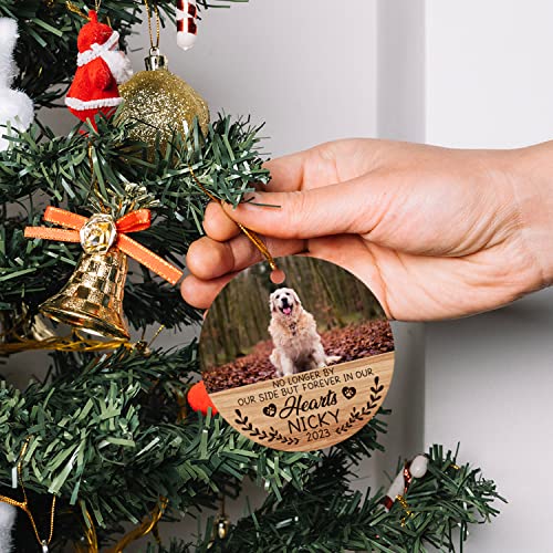 Personalized Dog Christmas Photo Ornament - Pet Memorial Ornament