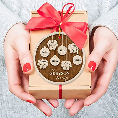 Personalized Family and Pet Christmas Ornaments 2023