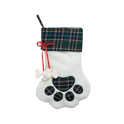 Custom Dog Paw Stocking with Pet's Name