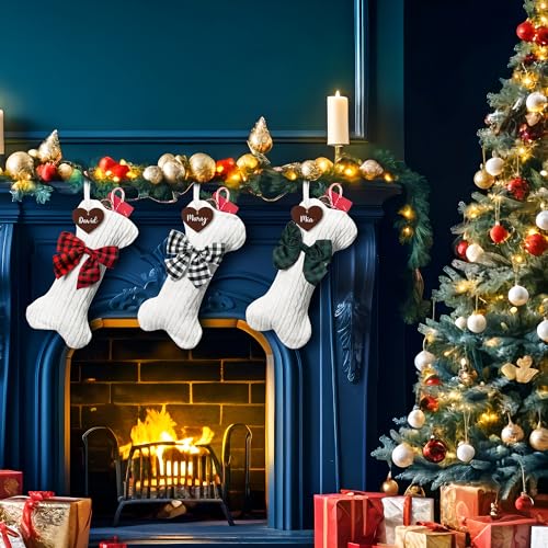 Custom Pet Christmas Stockings with Personalized Name Tag