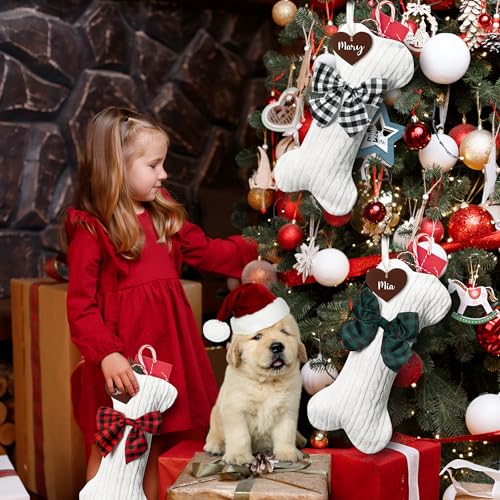 Custom Pet Christmas Stockings with Personalized Name Tag