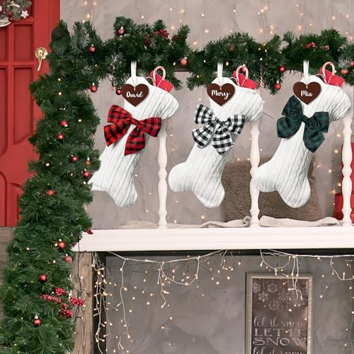 Custom Pet Christmas Stockings with Personalized Name Tag