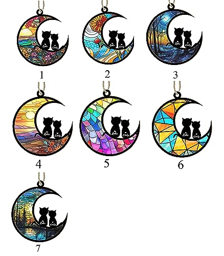 Custom cat suncatcher for cat lovers memorial gift
