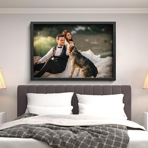 cuesr Canvas Prints with Your Photo,Custom Canvas Wall Art - Personalized Canvas Pictures, Gifts for Family, Wedding, Friends,Home Decoration,Pet/Animal