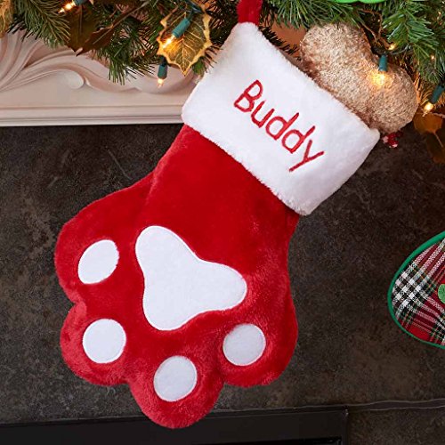 Customized Dog Paw Christmas Stocking