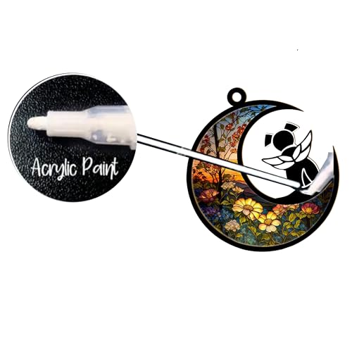 Black Dog with Wings Custom Memorial Ornament Suncatcher