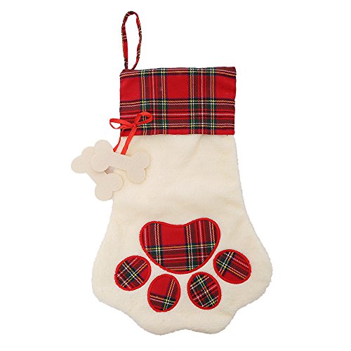 Personalized Christmas Paw Stocking for Pet Dog/Cat