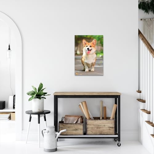 ZXHYWYM Custom Canvas Prints with Your Photos 5"x7" Personalized Family Pet Pictures Wall Art Home Decor for Living Room Framed (5"x7")