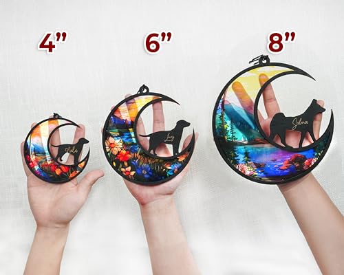 Personalized Cat Memorial Suncatcher & Paw Keychain Set