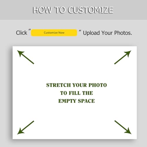 ZXHYWYM Custom Canvas Prints with Your Photos 5"x7" Personalized Family Pet Pictures Wall Art Home Decor for Living Room Framed (5"x7")