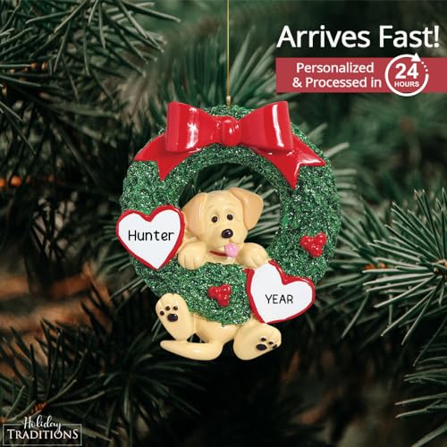2023 Personalized Yellow Lab Christmas Ornament - Ideal Gift