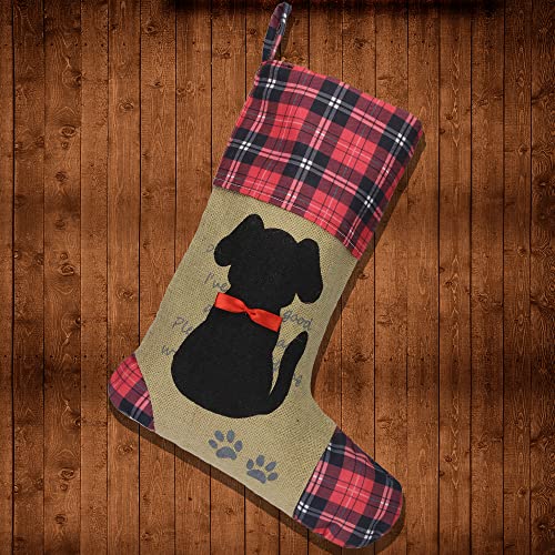 Red Bowknot Christmas Pet Stocking for Personalized Pets