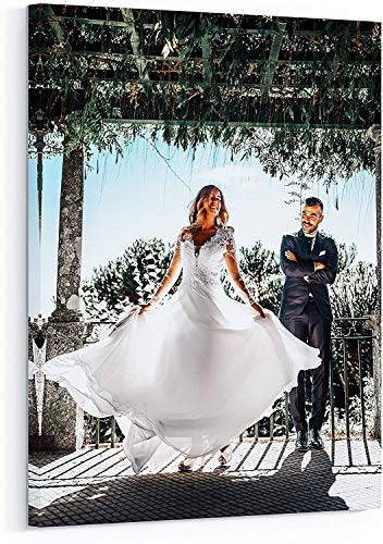 Personalized Custom Canvas Prints: Photo On Canvas (Framed 8X10) Transform Your Photos into Stunning Framed Wall Art Digitally Printed Photo To Canvas Ideal for Home Decor Gifts Keepsakes