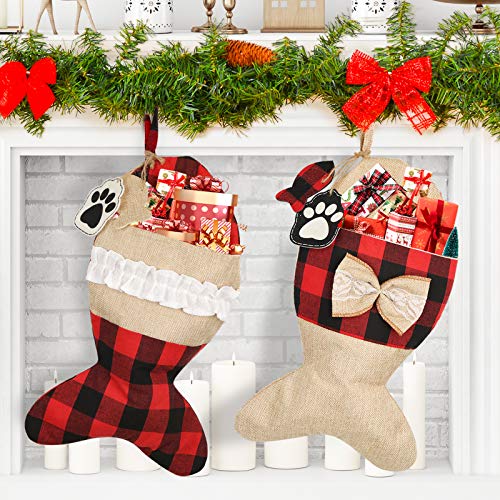 Personalized Cat Christmas Stockings - Set of 2