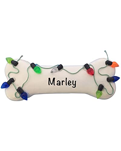 2024 Personalized Dog Bone Christmas Ornaments