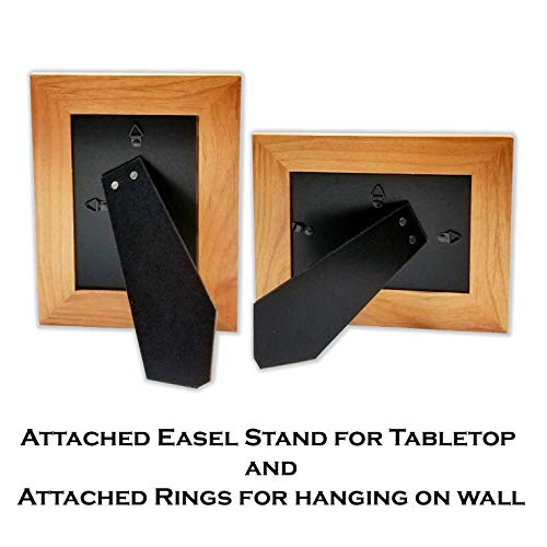 Pet Memory Frame Personalized Dog Memorial Gifts (4x6 Photo) w/ “Paw Prints” Custom Message on Rustic Alder Wood for Loving Memorabilia Picture of Deceased & RIP (6x8 Size)F