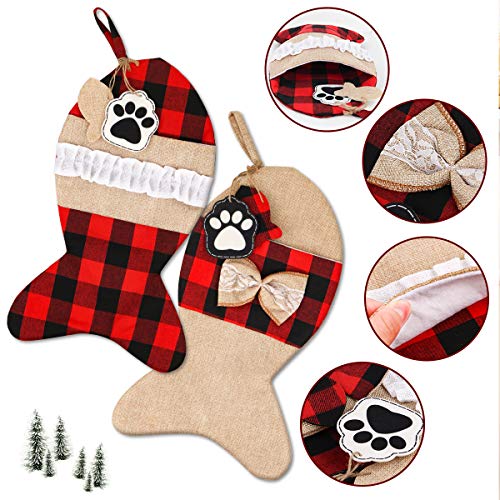 Personalized Cat Christmas Stockings - Set of 2