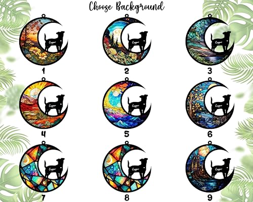 Personalized Dog Memorial Suncatcher with Stained Glass