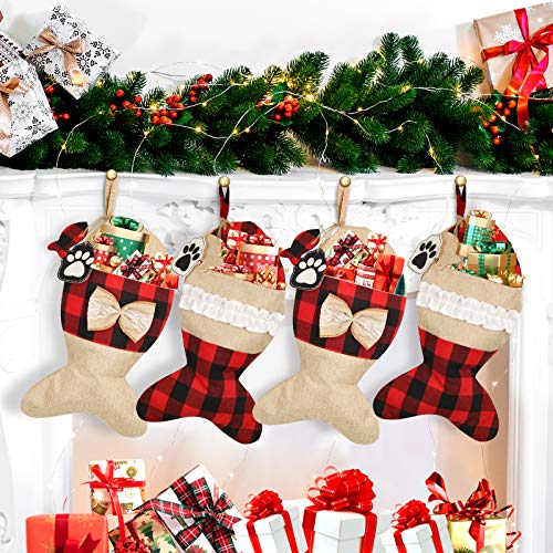 Personalized Cat Christmas Stockings - Set of 2