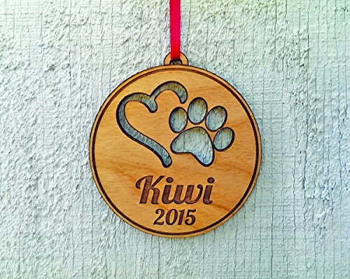 Custom Engraved Pet Ornament for Christmas Tree Decoration