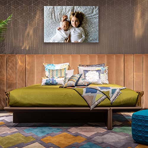 Custom Canvas Prints with Your Photos Framed Canvas Customized Wall Art Personalized Canvas Pictures for Pet/Family Gifts for Mom/Men/Women 8 x 10