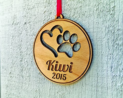 Custom Engraved Pet Ornament for Christmas Tree Decoration