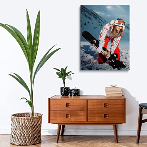 Chexin Custom Canvas Prints With Your Photos Frame Posters Wall Art For Aesthetic,Living Room, Wedding, Baby, Pet, Family Picture Gifts6x8