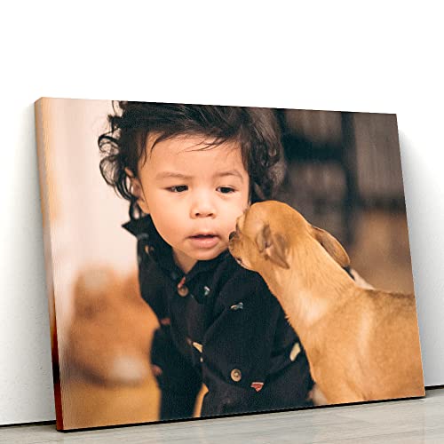 Custom Canvases For Pets Canvas Wall Art Prints With Your Photos With Framed (8" Wx8 H)
