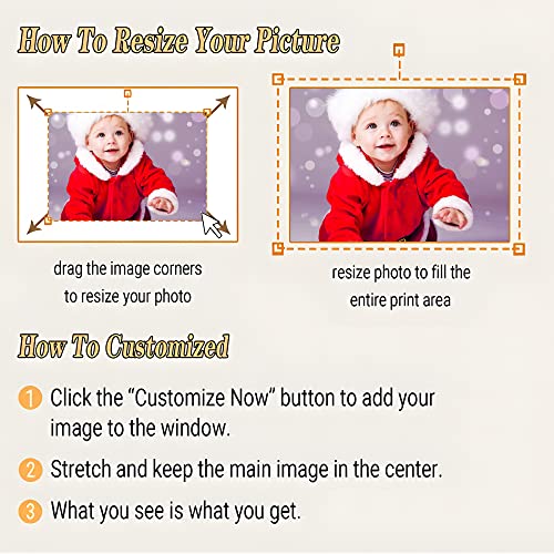 Chexin Custom Canvas Prints With Your Photos Frame Posters Wall Art For Aesthetic,Living Room, Wedding, Baby, Pet, Family Picture Gifts6x8