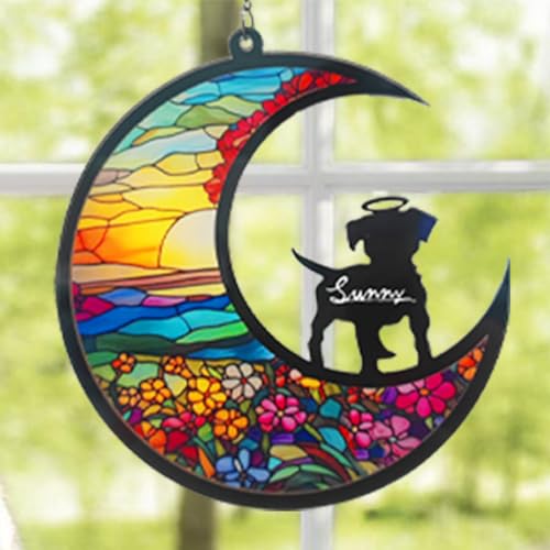 Personalized Dog Memorial Ornament with Angelic Halo