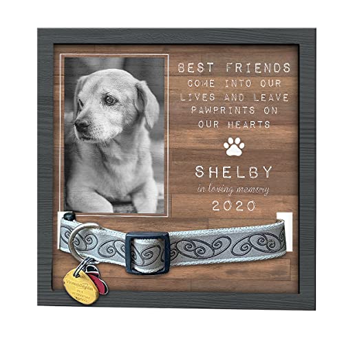 Pawfect House 9x9in Personalized Pet Loss Sign, Dog Memorial Gifts For Loss Of Dog, Pet Loss Gifts, Dog Memorial Picture Frame - Upload Image Pet Memorial Gifts For Dogs, Dog Remembrance Gift